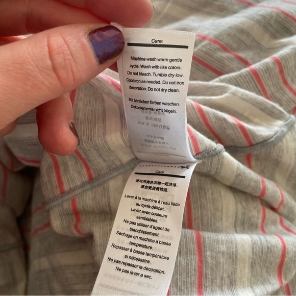 Smartwool Ash Heather Stripe Merino 150 Baselayer Long Sleeve Shirt EUC Size M - Picture 11 of 12